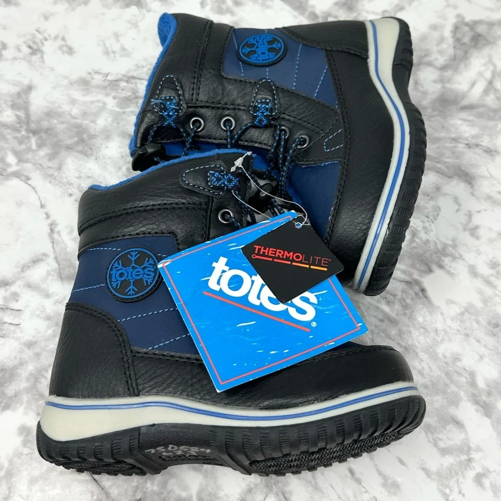 Totes Little Boys 9 Beaver Waterproof Insulated Winter Boots
